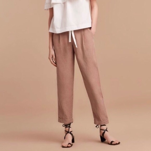 Aritzia Allant linen pants Wilfred pants in Nutmeg - Picture 2 of 16